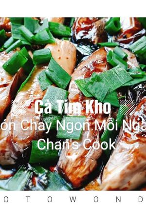 Hình của món Cà tím kho gừng chay.