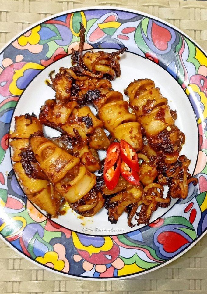 Foto resep Cumi Bakar Teflon