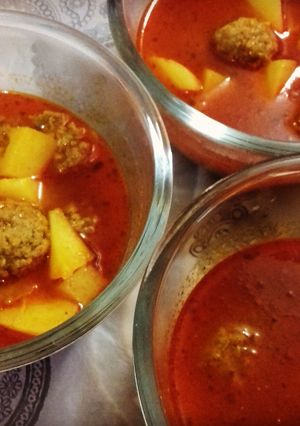 عکسی از دستور قیمه ریزه