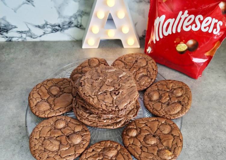 La Recette Pas à Pas Cookies brownie aux maltesers