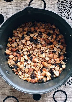 Hình của món Nấu granola bằng chảo.