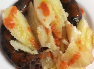 Una foto de Prietas artesanales con papas 🥔 cocidas
