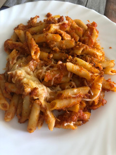 Una foto de Macarrones con carne picada y tomate (Mambo/Thermomix)