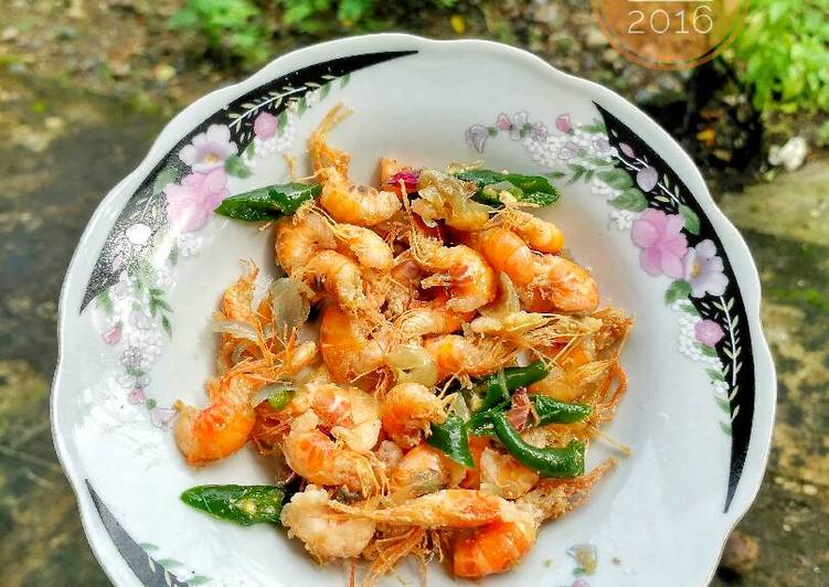 Resep Udang Goreng Cabe Ijo Anti Gagal