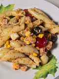 Ensalada de pasta al pesto rojo
