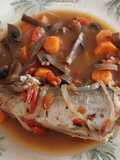 Guiso de pescadilla y verduras