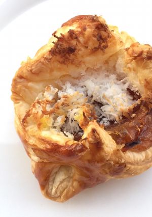 A picture of CNY Nian Guo With Fresh Coconut Puff Pastry.