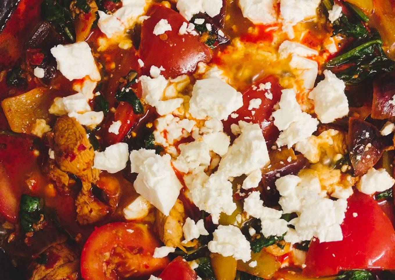 Rose Harissa Chicken & Veg With Feta