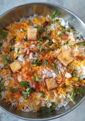 A picture of Vegetable. Kabuli Pulao.