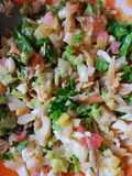 Ensalada de capellán seco (o bacalao) y limón