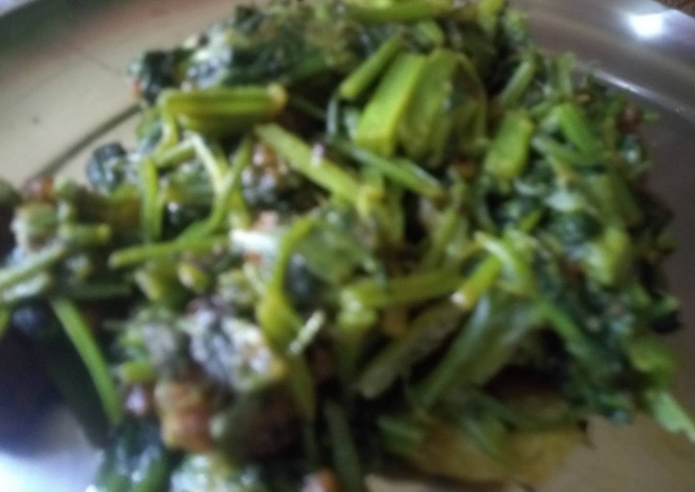 SpinachÂ stir fry