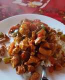 Chop Suey de Pollo y Arroz