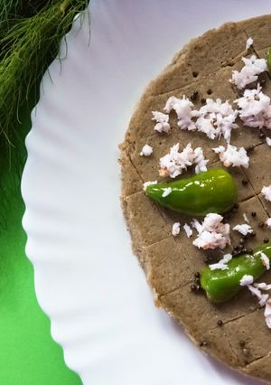 A picture of Greengram dhokla.
