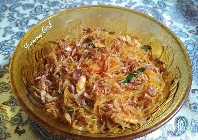 Cara Memasak 14. Bihun Goreng Polos Menu Enak