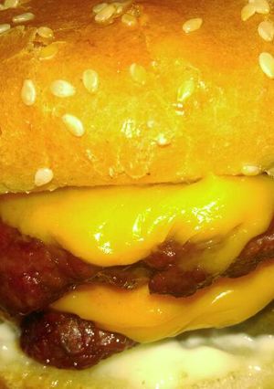 A picture of Belly buster burger.