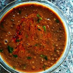 A picture of Masoor dal shivi style.