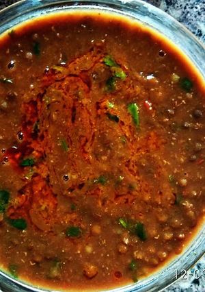 A picture of Masoor dal shivi style.