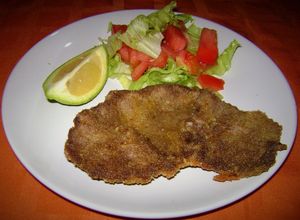 Una foto de Milanesas de ciervo al disco de arado 🦌