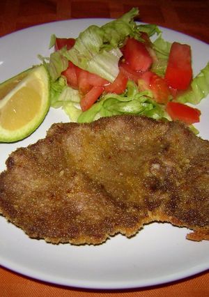 Una foto de Milanesas de ciervo al disco de arado 🦌