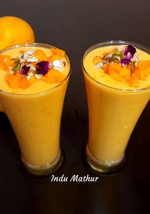 A picture of Mango Lassi.