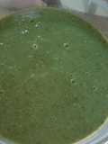 Crema verde deliciosa y antioxidante