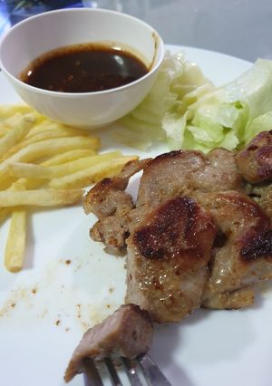รูปของ สเต็กหมูจิ้มแจ่ว