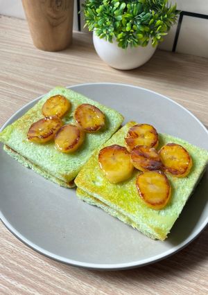 Foto resep Roti Pandan Panggang Pisang