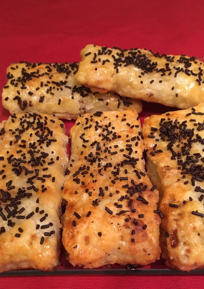 Una foto de Cañas de nocilla blanca