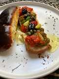 Poivrons 🌶️ rouge 🫑 vert toast estival