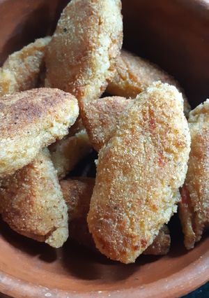 Una foto de Croquetas de merluza con mozzarella