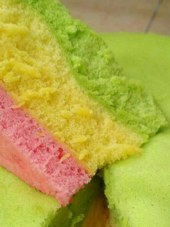 Foto resep Bolu kukus rainbow