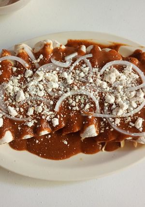 Una foto de Enchiladas de pollo