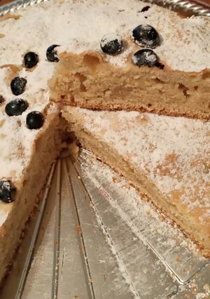 Una foto de Torta de un huevo con arándanos