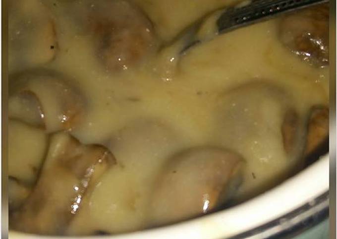 Recipe of Any-night-of-the-week Mushroom Soup with Onion Broth
