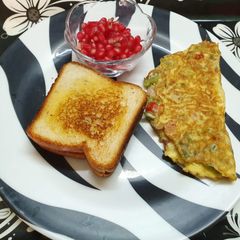 A picture of Cheese Masala Omelette.