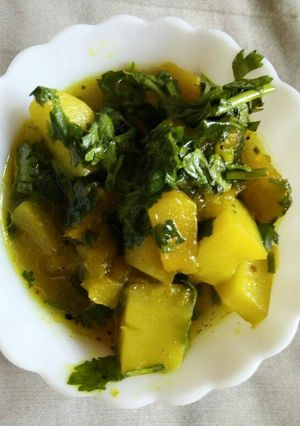 A picture of Pumkin aloo.
