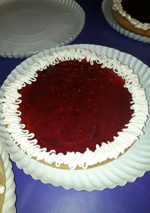 Una foto de Tarta de gelatina rápida. Muy rica