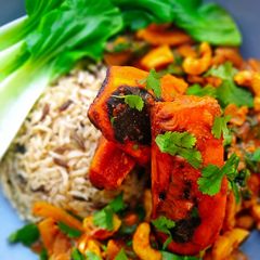 A picture of Charred Sweet Potato Curry.