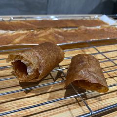A picture of Rose Fruit Leather - peach roll-ups.