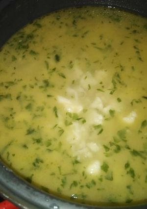 Una foto de Sopa de coliflor