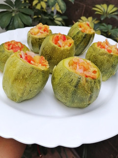 Una foto de Calabacitas rellenas a la mexicana 👌🏼