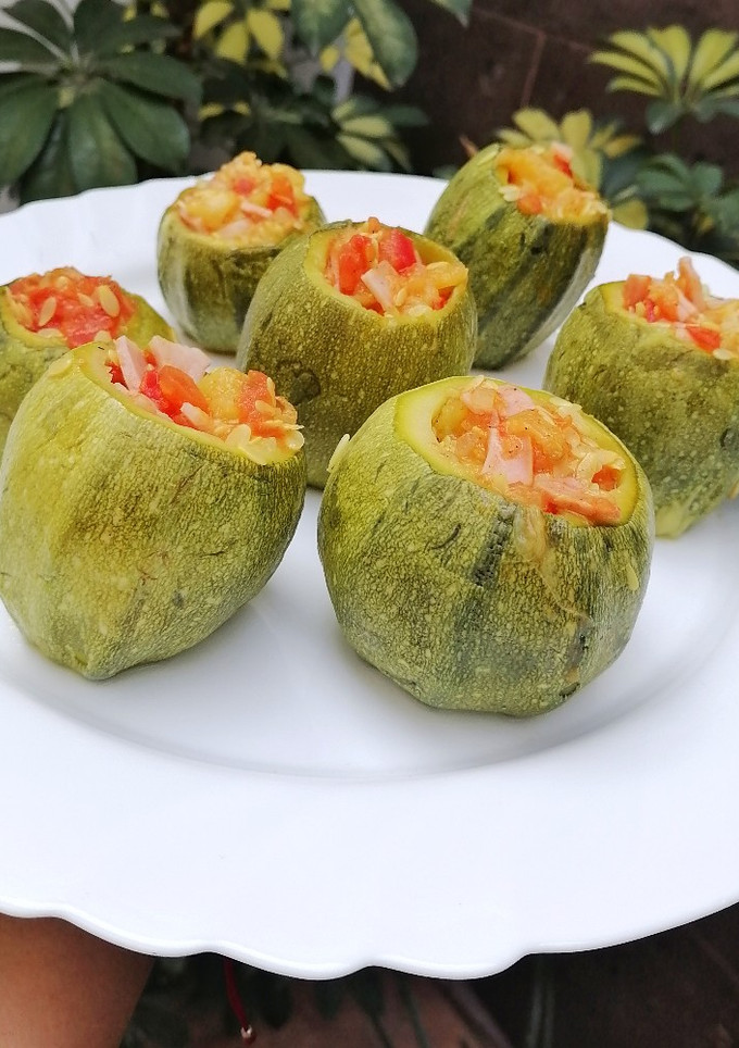 Una foto de Calabacitas rellenas a la mexicana 👌🏼