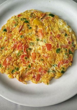 A picture of Vegetable Omlet.