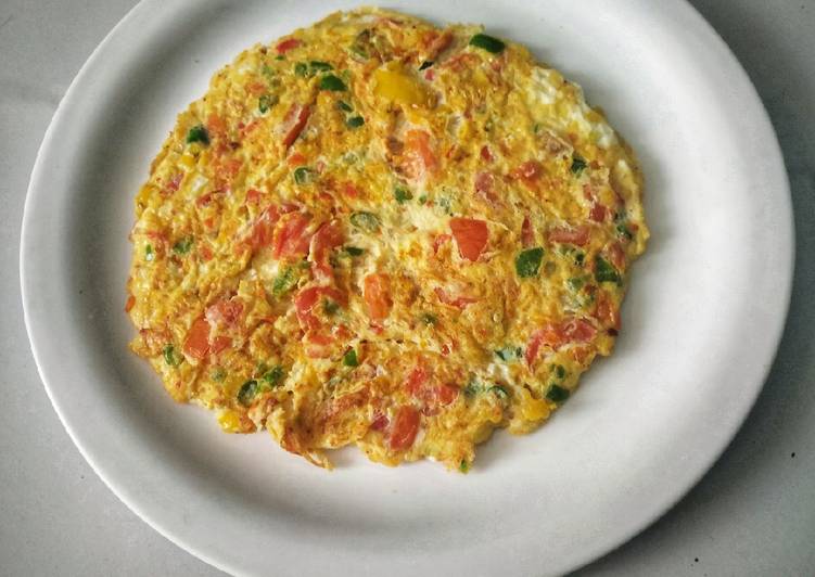 Simple Way to Prepare Ultimate Vegetable Omlet