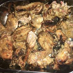A picture of Lemon and herb braaied chicken.
