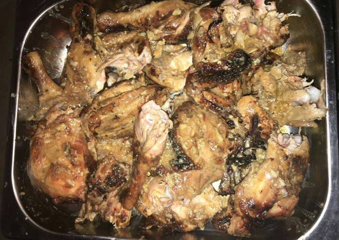 Lemon and herb braaied chicken