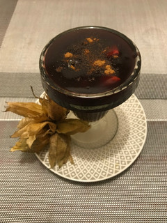 Una foto de Mazamorra Morada a lo Carmelita