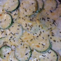 A picture of Zucchini and Yellow Squash Au Gratin.