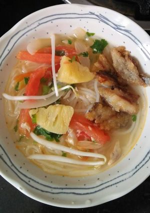 Hình của món Bún cá rô cho bé.