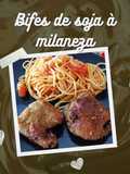 Bifes de soja à milanesa